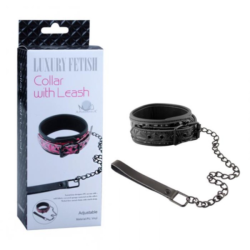 Diamond Pattern Chained Collar