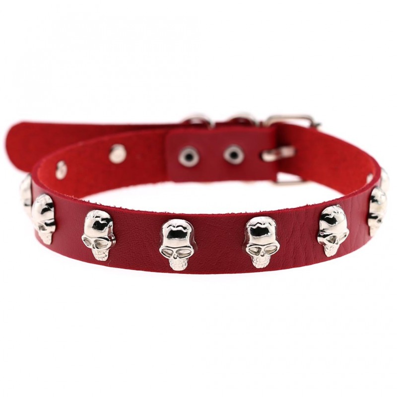 Skull PU Collar