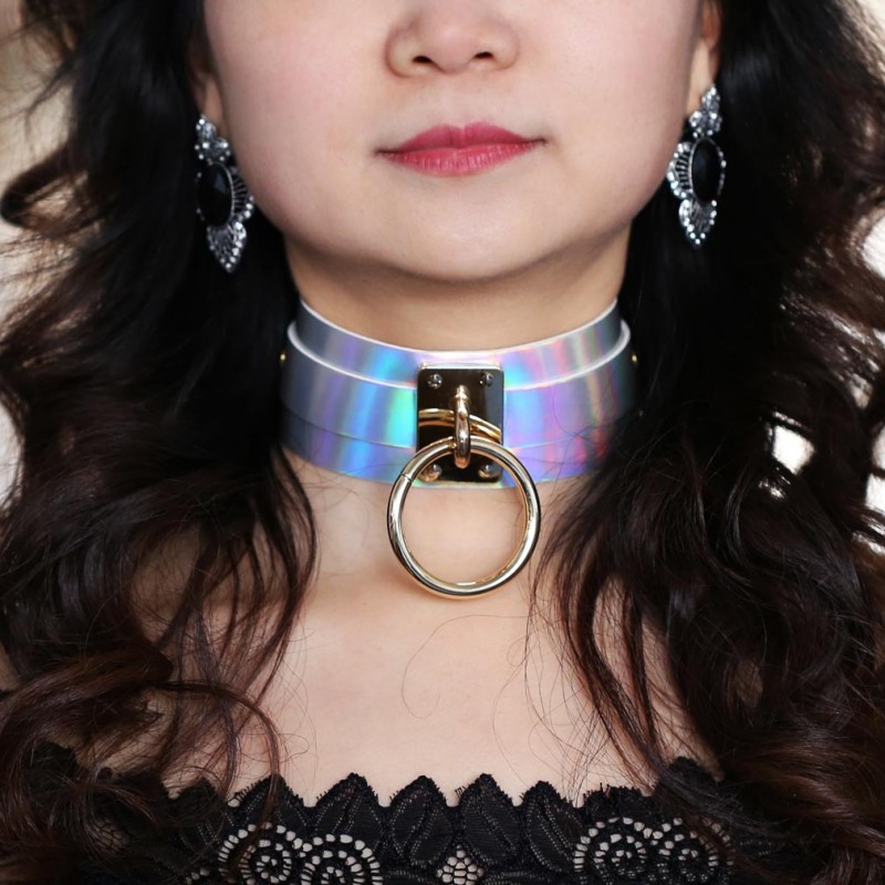 Colorful Lacer PU Collar with O-ring