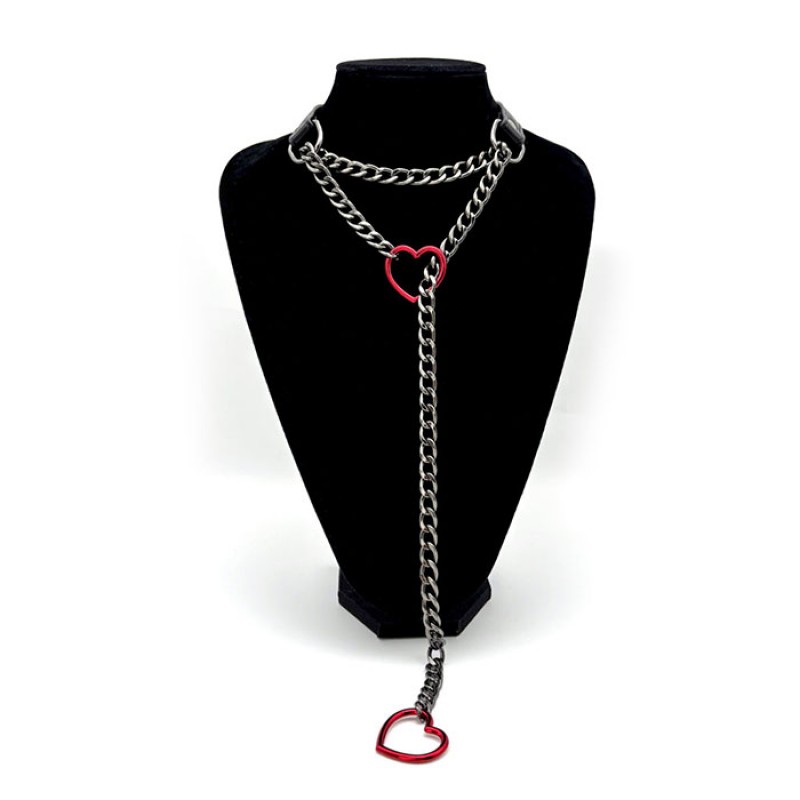 Heart-shaped Leash Collar