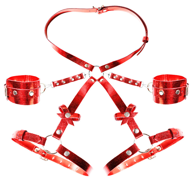 Leather Hand and Thigh Cuffs