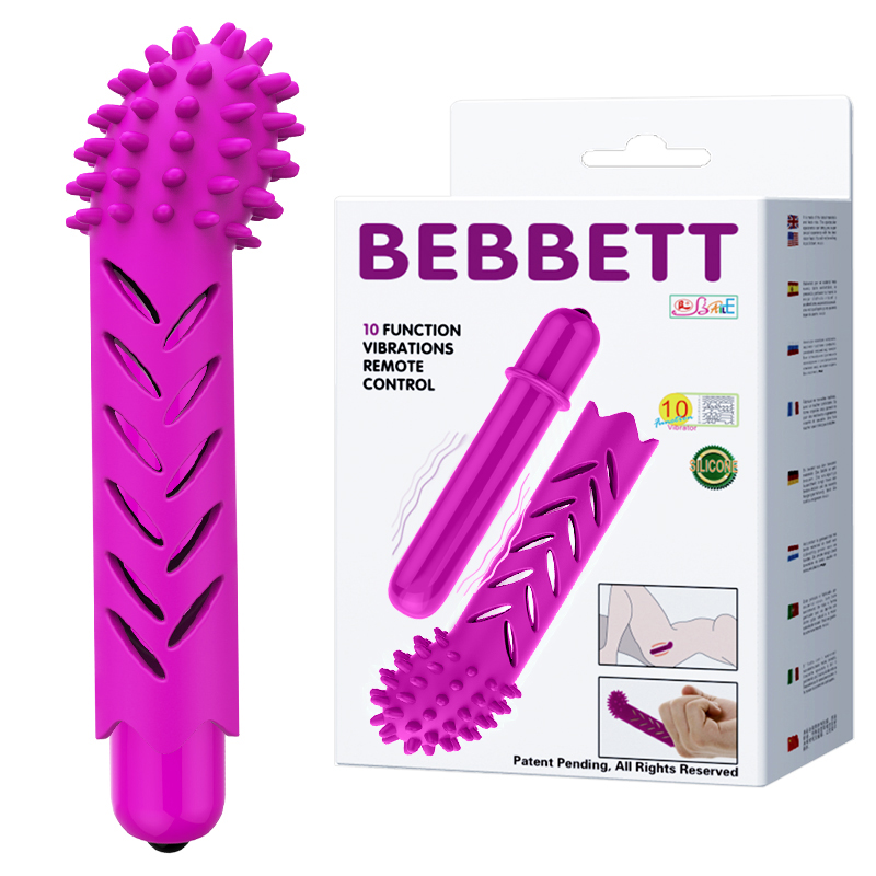 Bullet Vibrator with Spike Sleeve 