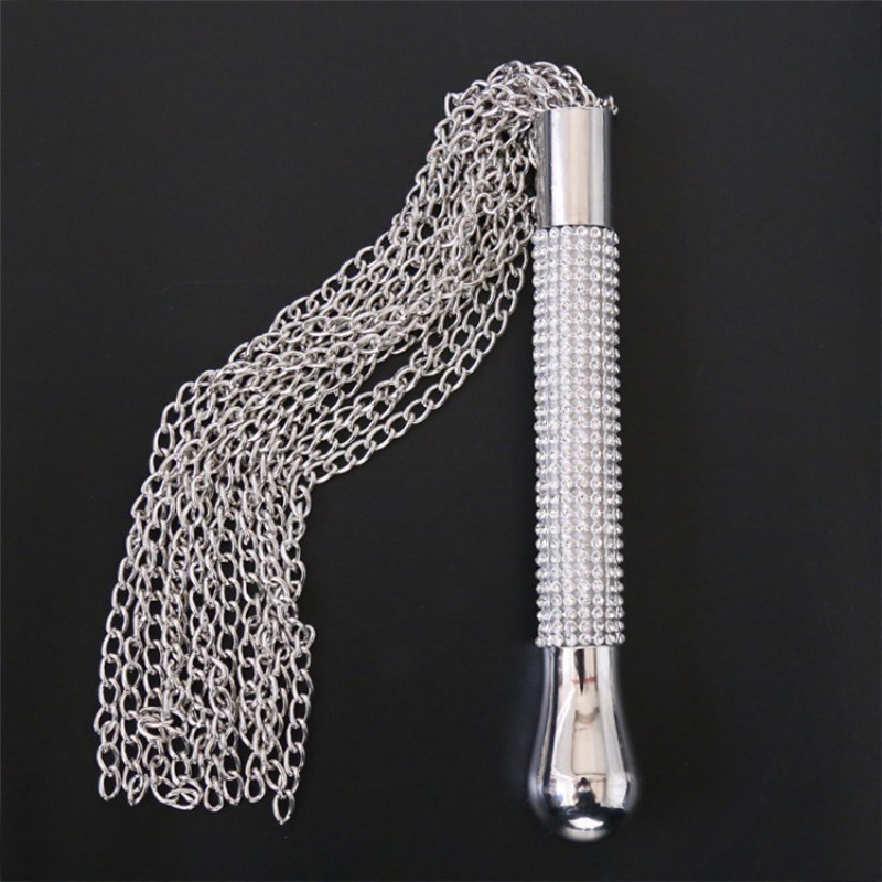 Diamond Handle Metal Chain Flogger