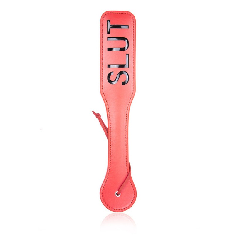 Imprint PU Spanking Paddle - SLUT