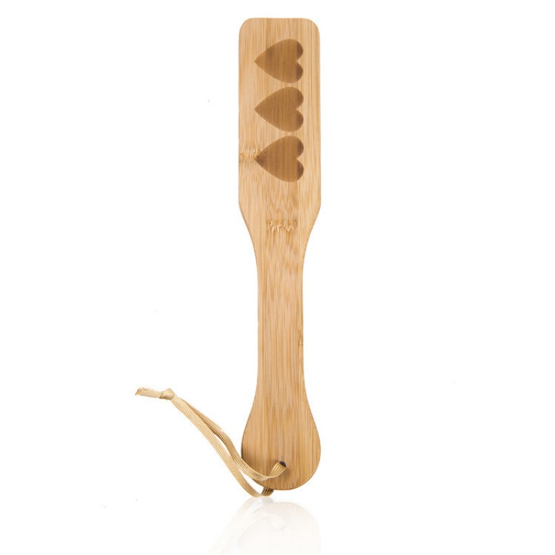 Bamboo Spanking Paddle - HEARTS