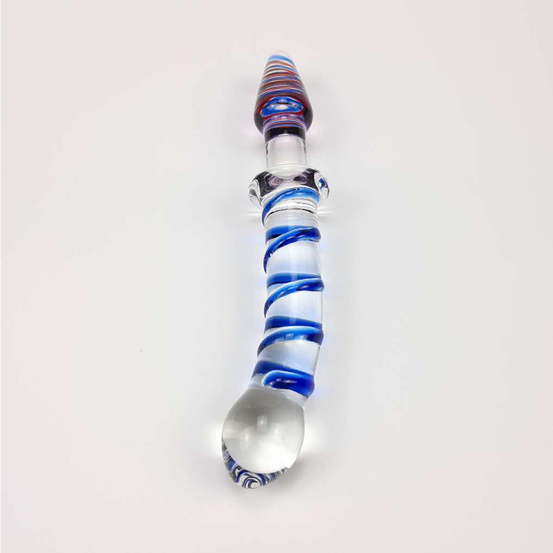 Dual Heads Spear Glass Anal Plug