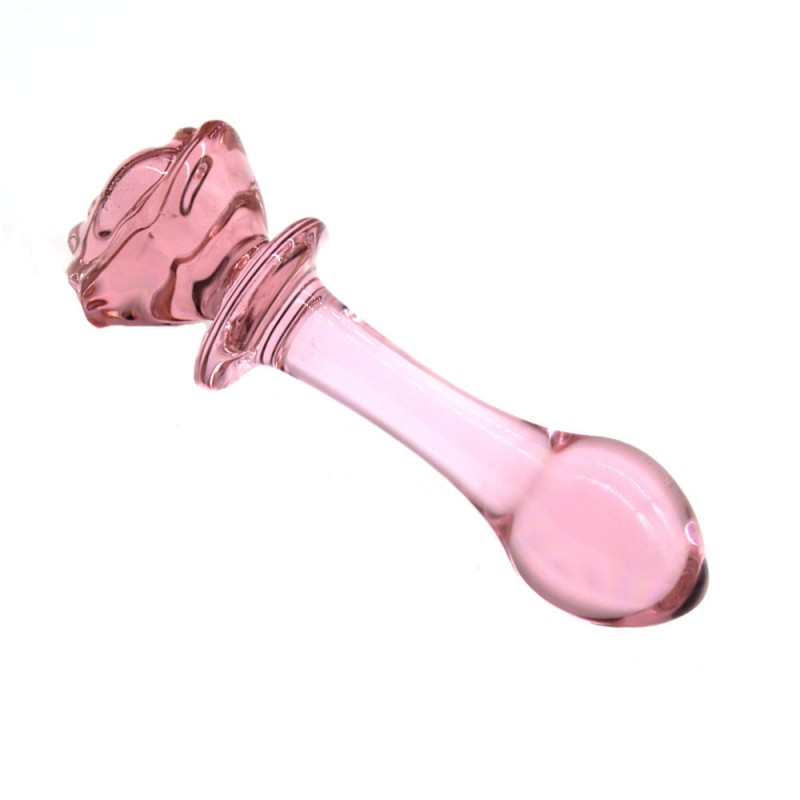 Rose III Glass Anal Plug