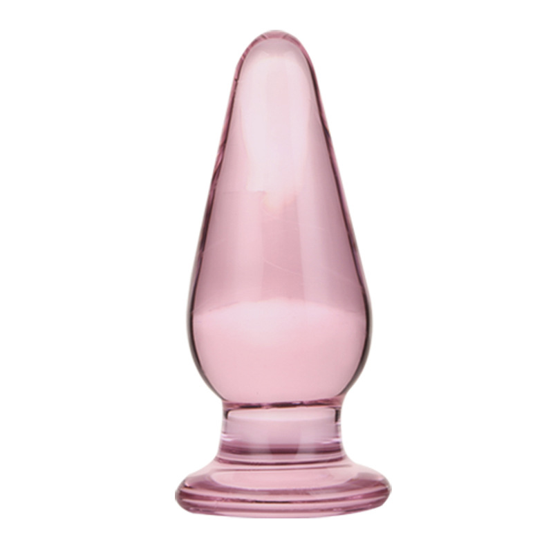 Glass Anal Plug - Pink Memory I