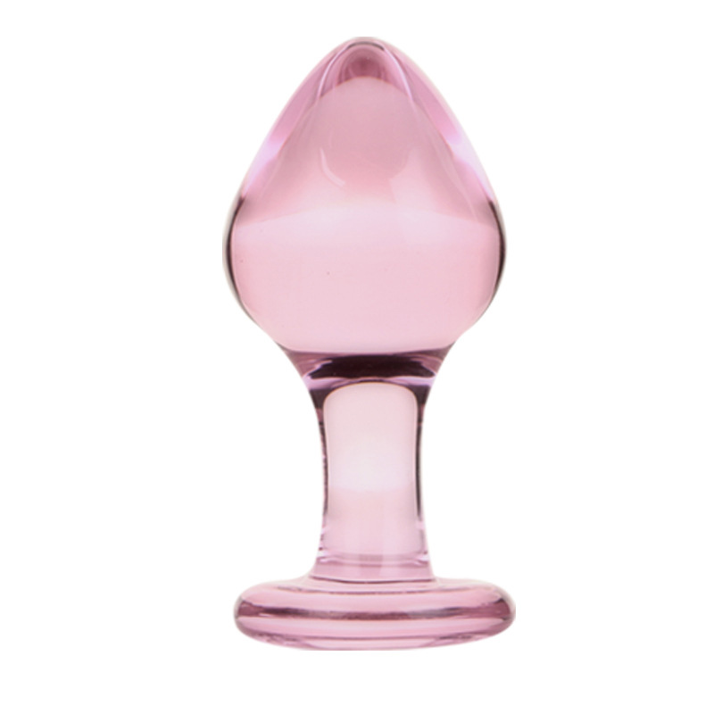 Glass Anal Plug - Pink Memory II