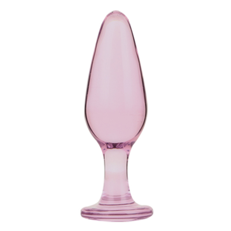 Glass Anal Plug - Pink Memory IV