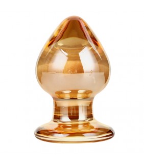 Amber Crystal Glass Anal Plug I