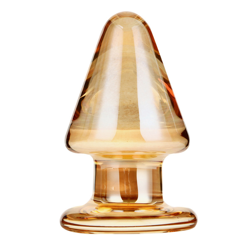 Amber Crystal Glass Anal Plug II