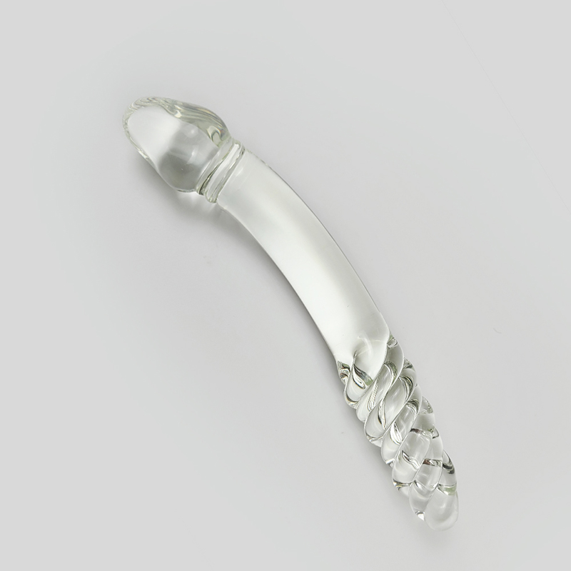 Two Heads Glass Dildo