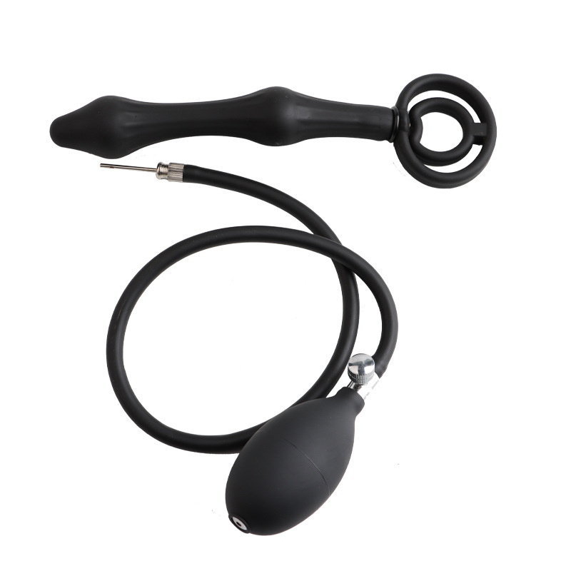 Dual Inside Beads Inflatable Anal Plug