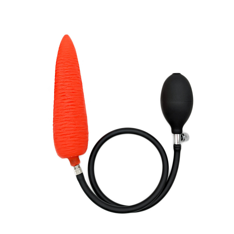 Fruit Inflatable Anal Plug - Carrot