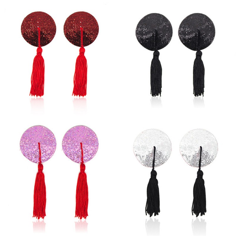 Round Nipple Sticker With Tassel