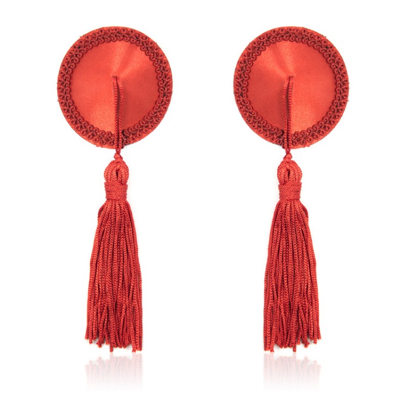 Lace Nipple Sticker With Tassel