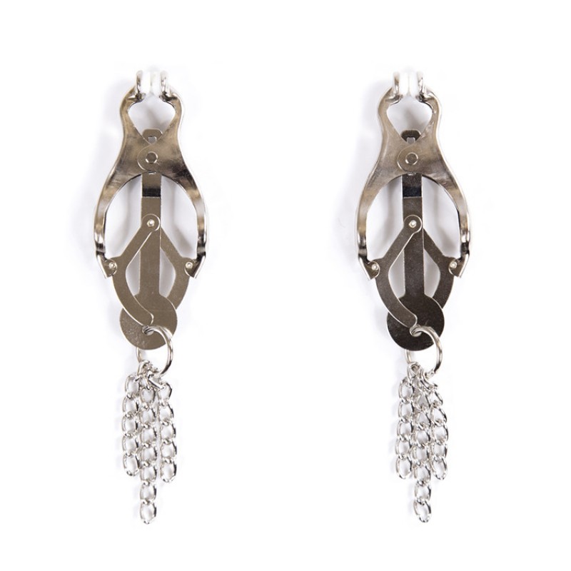 Chains Decorated Trilobite Nipple Clamp