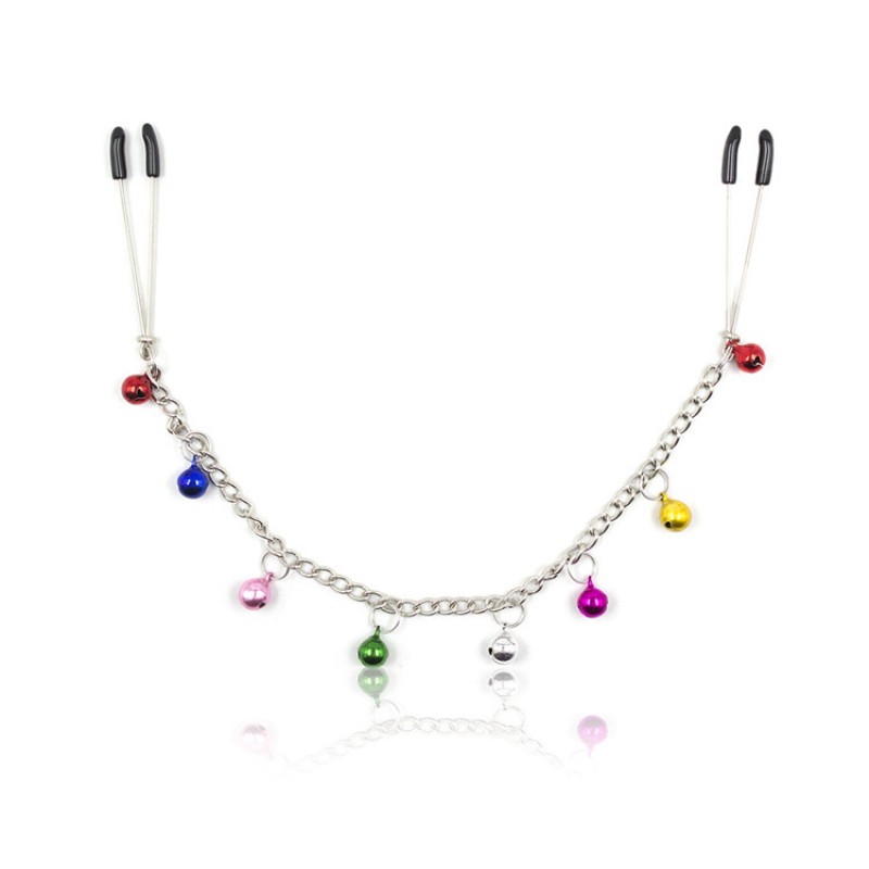Adjustable Alloy Nipple Clip with 8 Bells