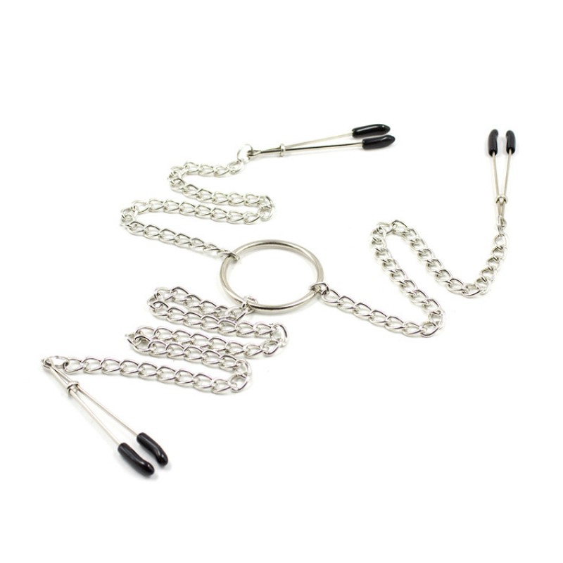 Adjustable Alloy Three Nipple Clips Set