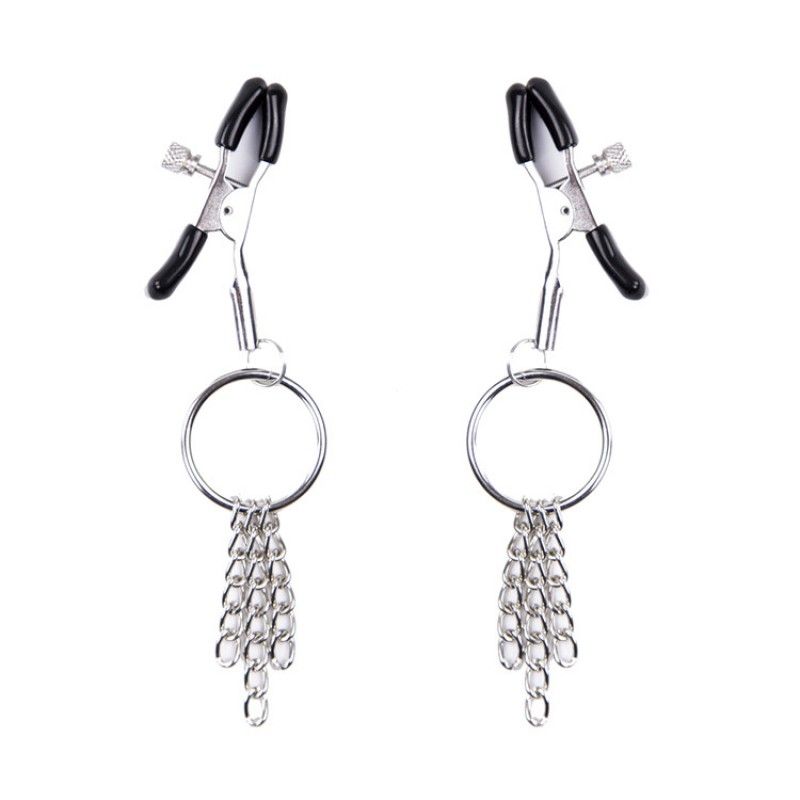 Alloy Nipple Clamp with Chain