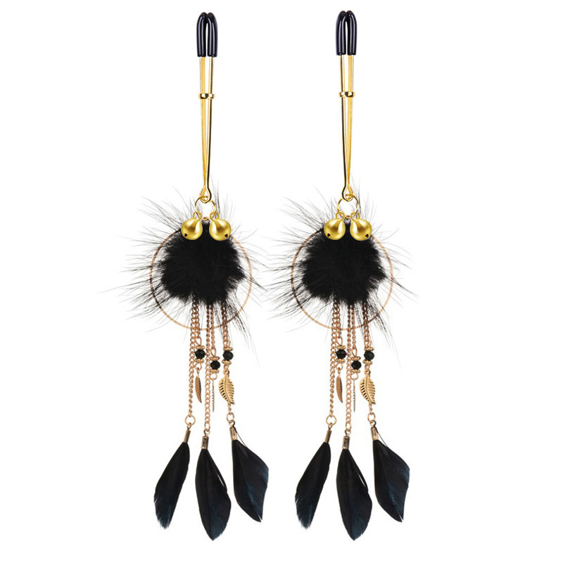 Bohemia Feather Alloy Nipple Clamp