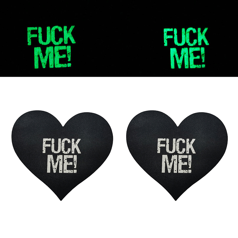 FM! Heart-shape Luminous Nipple Sticker