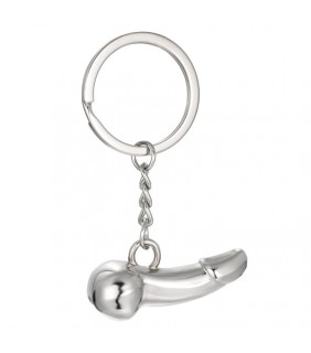 Metal Dildo Keychain