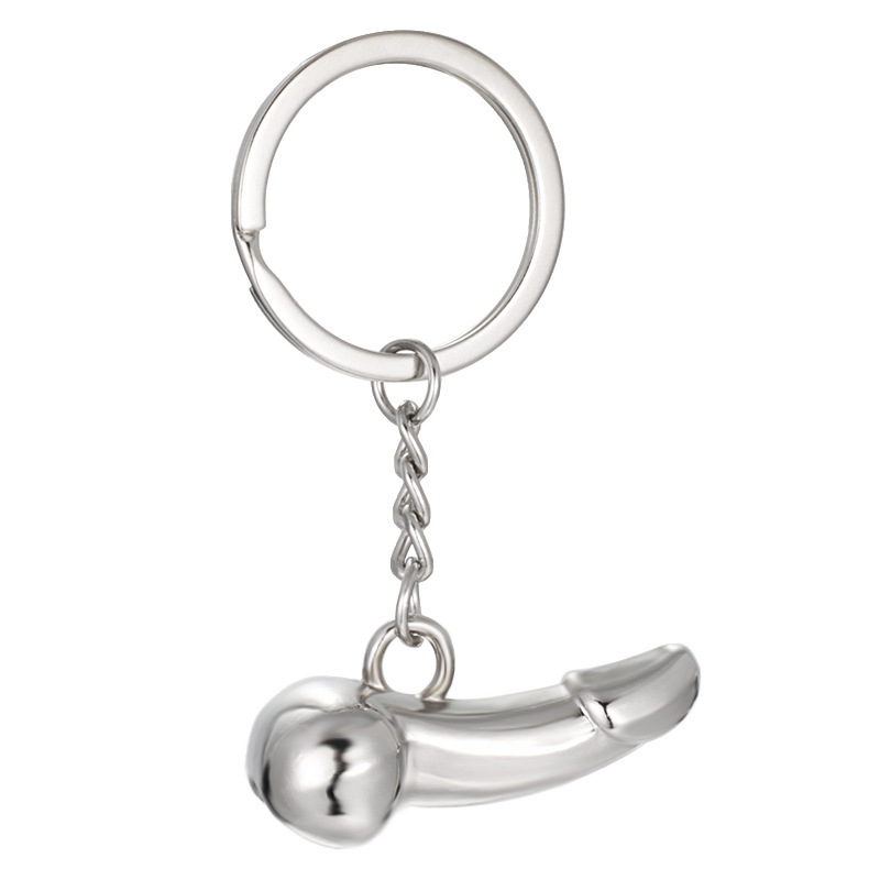 Metal Dildo Keychain