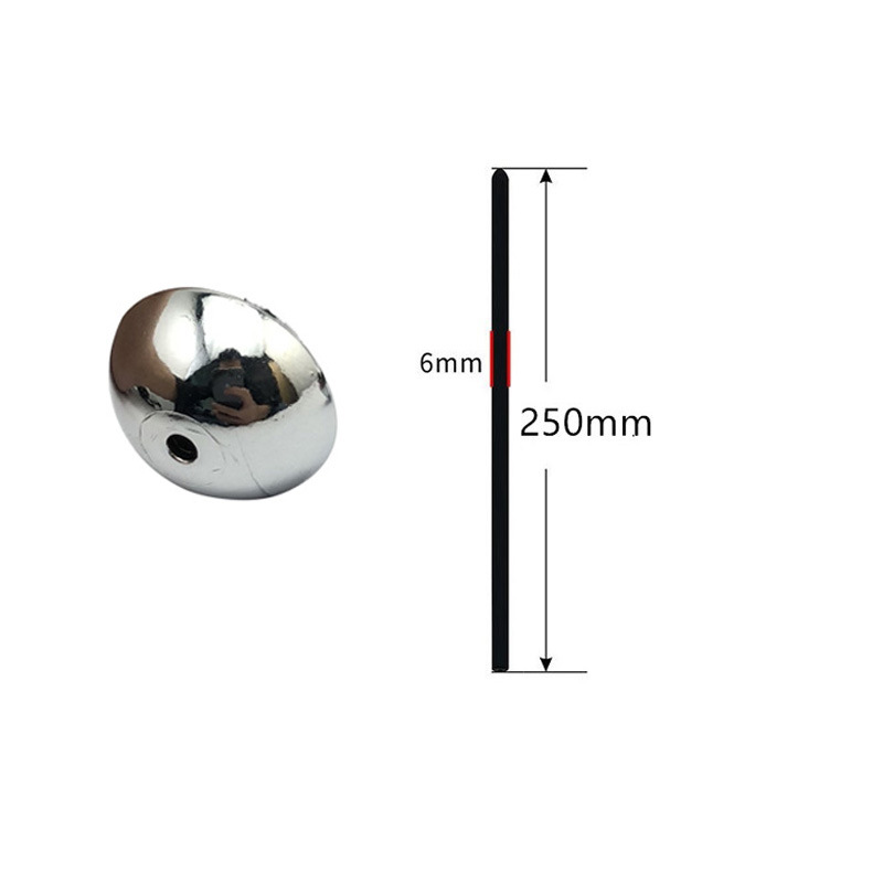 Silicone Penis Plug with Metal End