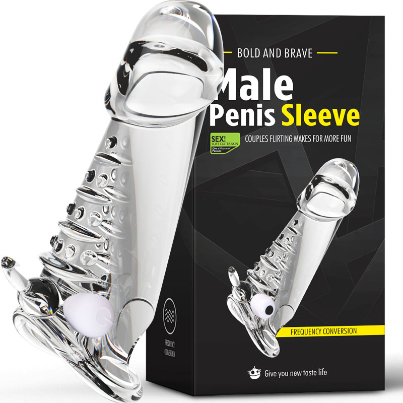 Wildlife Vibrating Penis Sleeve in Transparent