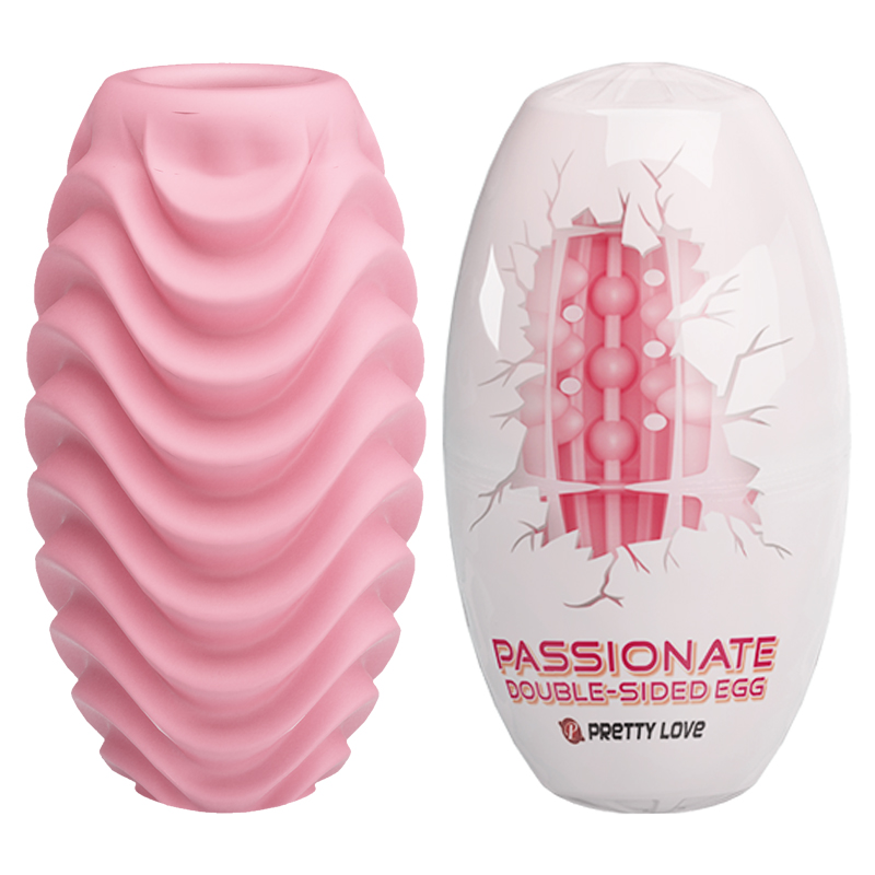Double-sided Egg Stroker in Pink