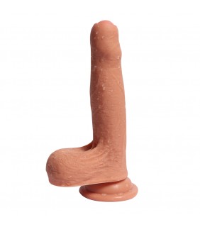 18cm Foreskin Silicone Dildo in Flesh