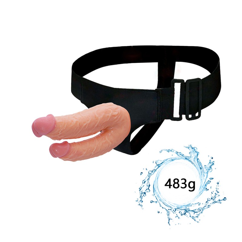 PVC Twins Dildo Strap-on