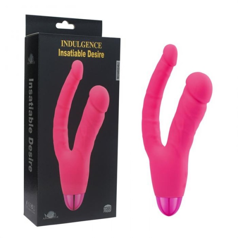 Insatiable Desire Dual Dildos Vibrator-Rechargeable