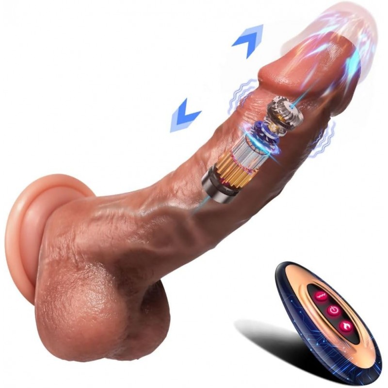 8.9 Inch Thrusting Dildo