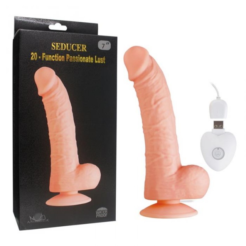Passionate Lust - 7 Inch 20 Vibrating Modes Realistic Dildo