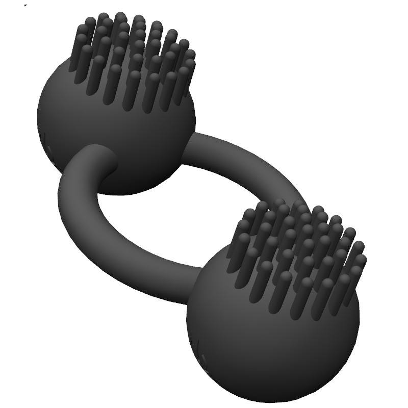 Dual Motors Vibrating Cockring - Rechargeable
