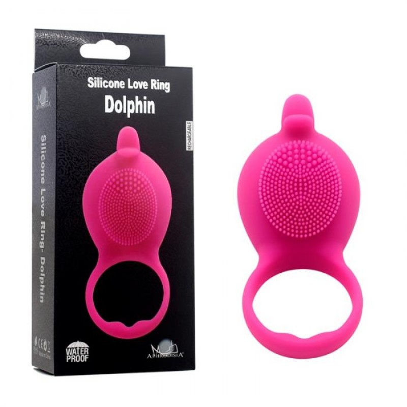 10 Mode Vibrating Cock Ring - Dolphin