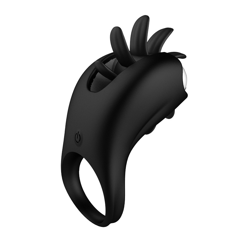 Rotating Tongue Vibrating Cockring