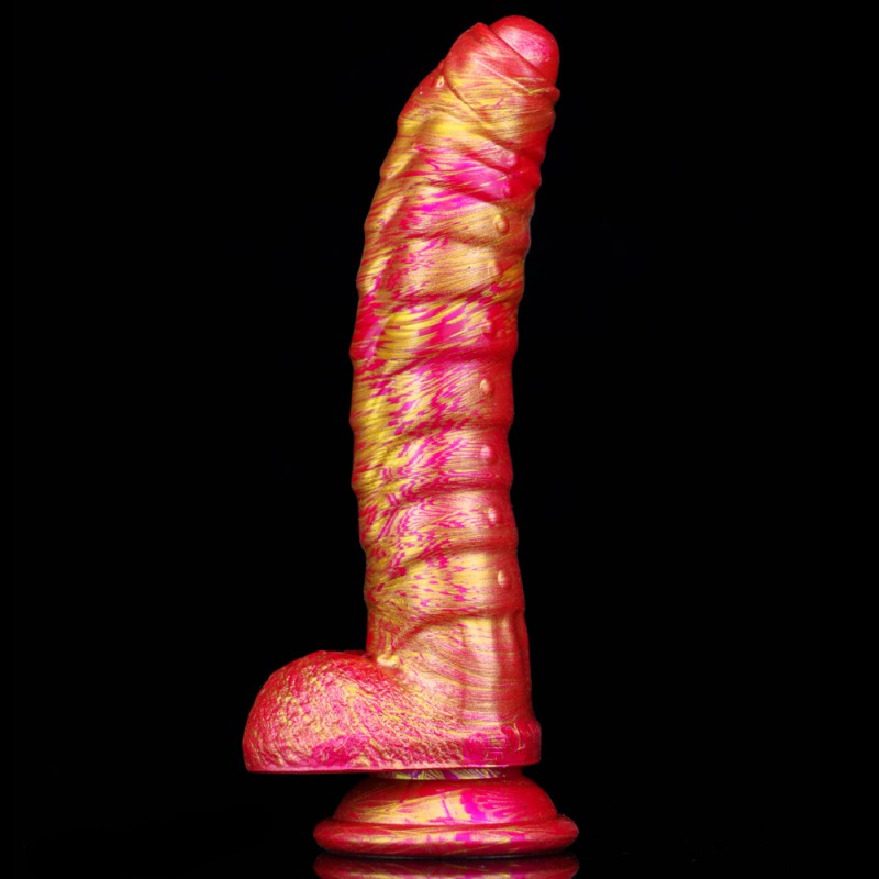 Mixcolor Silicone Dildo - Caterpillar