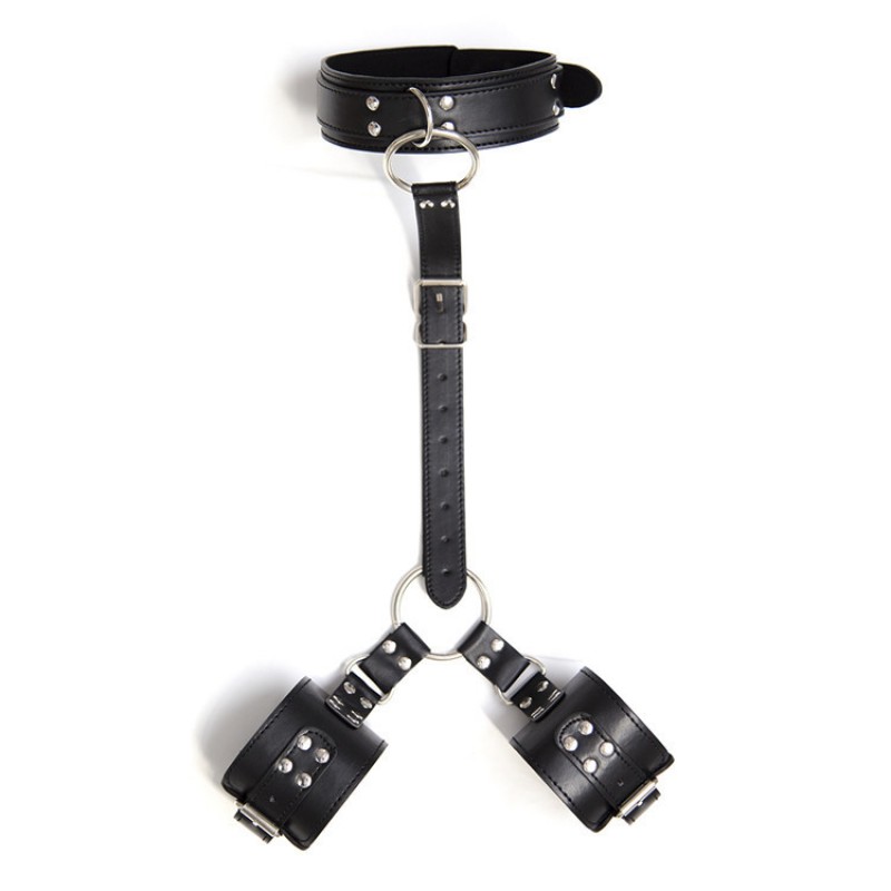 PU Collar with Handcuffs